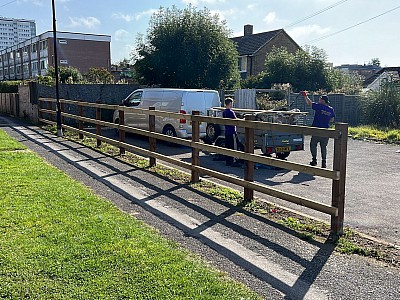 Rustic Rail Fence Installation